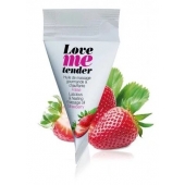 Съедобное согревающее массажное масло Love Me Tender Strawberry с ароматом клубники - 10 мл. - Love to Love - купить с доставкой в Невинномысске