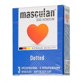 Презервативы с пупырышками Masculan Dotted - 3 шт. - Masculan - купить с доставкой в Невинномысске