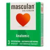 Презервативы анатомической формы Masculan Anatomic - 3 шт. - Masculan - купить с доставкой в Невинномысске