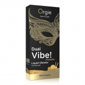 Съедобный гель Dual Vibe Pina Colada с эффектом вибрации и вкусом коктейля пина колада - 15 мл. - ORGIE - купить с доставкой в Невинномысске