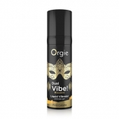Съедобный гель Dual Vibe Pina Colada с эффектом вибрации и вкусом коктейля пина колада - 15 мл. - ORGIE - купить с доставкой в Невинномысске