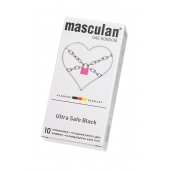 Ультрапрочные презервативы Masculan Ultra Safe Black - 10 шт. - Masculan - купить с доставкой в Невинномысске