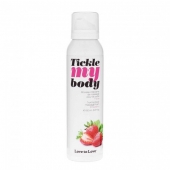 Массажная хрустящая пенка Tickle My Body Strawberry с ароматом клубники - 150 мл. - Love to Love - купить с доставкой в Невинномысске