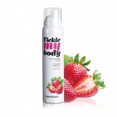 Массажная хрустящая пенка Tickle My Body Strawberry с ароматом клубники - 150 мл. - Love to Love - купить с доставкой в Невинномысске
