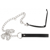 Зажим для половых губ с поводком Pussy Clamp With A Leash - Orion - купить с доставкой в Невинномысске