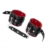 Черно-красные оковы из натуральной кожи - Pecado - купить с доставкой в Невинномысске