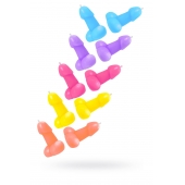 Набор из 10 разноцветных свечей в форме пениса - Pecado - купить с доставкой в Невинномысске