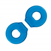 Комплект из двух колец для пениса 2-Pack Ultra-Stretch Stamina Endurance Ring - BlueLine - в Невинномысске купить с доставкой