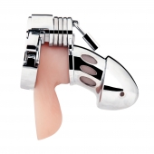 Клетка на пенис из металла Obedience Cock Cage - BlueLine - купить с доставкой в Невинномысске