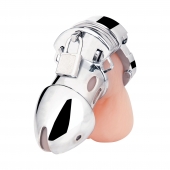 Клетка на пенис из металла Obedience Cock Cage - BlueLine - купить с доставкой в Невинномысске