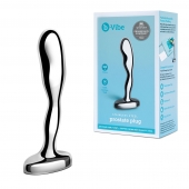 Стальной стимулятор простаты Stainless Steel Prostate Plug - 11,5 см. - b-Vibe - в Невинномысске купить с доставкой