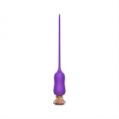 Фиолетовый тонкий стимулятор Nipple Vibrator - 23 см. - I-MOON - купить с доставкой в Невинномысске