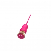 Розовый тонкий стимулятор Nipple Vibrator - 23 см. - I-MOON - купить с доставкой в Невинномысске