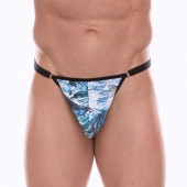Мужские трусы-тонги с принтом в виде волн и китов - Don Moris купить с доставкой