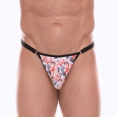 Мужские трусы-тонги с принтом в виде разноцветных ракушек - Don Moris купить с доставкой