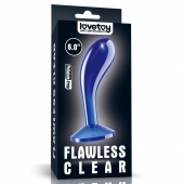 Синяя анальная втулка Flawless Clear Prostate Plug 6.0 - 15 см. - Lovetoy - в Невинномысске купить с доставкой