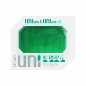 Зеленый мастурбатор-стимулятор Tenga Uni Emerald - Tenga - в Невинномысске купить с доставкой