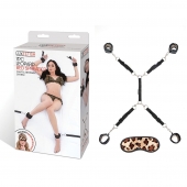 Леопардовая фиксация на матрас для рук и ног Classic Bedspreader - Lux Fetish - купить с доставкой в Невинномысске