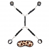 Леопардовая фиксация на матрас для рук и ног Classic Bedspreader - Lux Fetish - купить с доставкой в Невинномысске