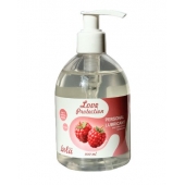 Лубрикант на водной основе Love Protection Raspberry с ароматом малины - 300 мл. - Lola Games - купить с доставкой в Невинномысске