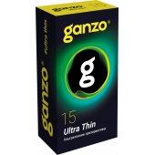 Прозрачные ультратонкие презервативы Ganzo Ultra thin - 15 шт. - Ganzo - купить с доставкой в Невинномысске
