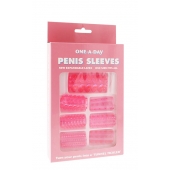 Набор из 7 розовых насадок на пенис ONE-A-DAY PENIS SLEEVES PINK - Seven Creations - в Невинномысске купить с доставкой