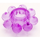 Мягкая фиолетовая гелевая насадка - Toyfa Basic - в Невинномысске купить с доставкой