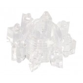 Прозрачное гелевое эрекционное кольцо-звезда - Toyfa Basic - в Невинномысске купить с доставкой