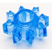 Голубая гелевая насадка-звезда - Toyfa Basic - в Невинномысске купить с доставкой