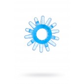 Голубая гелевая насадка с шипиками - Toyfa Basic - в Невинномысске купить с доставкой