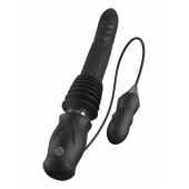 Черный автоматический вибромассажер с вибропулей Ultimate Silicone Thruster - Pipedream - купить с доставкой в Невинномысске