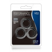 Набор из 3 черных эрекционных колец Black Small Penis Rings - Blush Novelties - в Невинномысске купить с доставкой