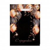 Пакет с вырубной ручкой и принтом в виде шариков (30х40 см) - Сима-Ленд - купить с доставкой в Невинномысске