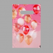 Пакет «Праздничные шары» с вырубной ручкой (20х30 см) - UPAK LAND - купить с доставкой в Невинномысске