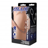 Кольцо на пенис с анальным стимулятором Two Bead Stainless Steel Anal Hook   Cock Ring - BlueLine - в Невинномысске купить с доставкой