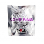 Прозрачное виброкольцо с двумя вибропульками - Toyfa Basic - в Невинномысске купить с доставкой