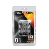 Прозрачная насадка с шипами STAY HARD COCK SLEEVE 01 CLEAR - Blush Novelties - в Невинномысске купить с доставкой