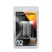 Прозрачная насадка на пенис с шишечками STAY HARD COCK SLEEVE 02 CLEAR - Blush Novelties - в Невинномысске купить с доставкой