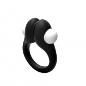Черное эрекционное кольцо Zippy Vibrating Ring With Bullet - Adrien Lastic - в Невинномысске купить с доставкой