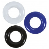 Набор из 3 эрекционных колец без рельефа - Boys of Toys - в Невинномысске купить с доставкой