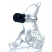 Прозрачное эрекционное виброкольцо с дельфином - Boys of Toys - в Невинномысске купить с доставкой
