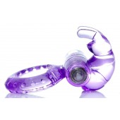 Сиреневое эрекционное виброкольцо с клиторальным зайчиком - Boys of Toys - в Невинномысске купить с доставкой