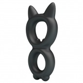 Черное двойное эрекционное кольцо Toran - Baile - в Невинномысске купить с доставкой
