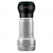 Набор PowerBlow   Feel Pocket Stroker Crystal: мастурбатор и интерактивная насадка - Kiiroo - в Невинномысске купить с доставкой