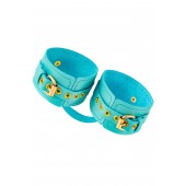 Голубые однослойные кожаные оковы - Pecado - купить с доставкой в Невинномысске