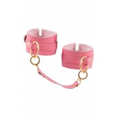 Розовые однослойные кожаные оковы - Pecado - купить с доставкой в Невинномысске