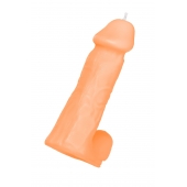 Оранжевая сувенирная свеча «Пенис» - Pecado - купить с доставкой в Невинномысске