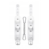 Белые узкие наручники-браслеты со скруглёнными углами - Pecado - купить с доставкой в Невинномысске