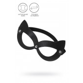 Черная открытая маска с ушками кошки - Pecado - купить с доставкой в Невинномысске