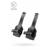 Черные подвесы с белой строчкой - Pecado - купить с доставкой в Невинномысске